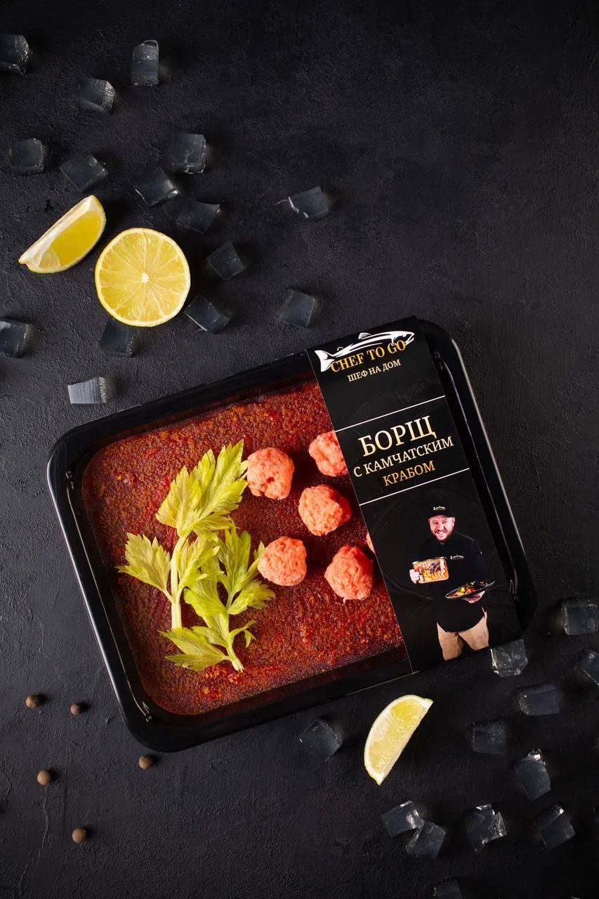 Борщ с крабом